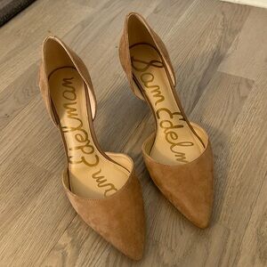 UNWORN Sam Edelman Telsa D’orsay Camel Suede Pump - 8.5